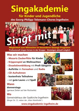 Titel Flyer Herbst Singakademie a